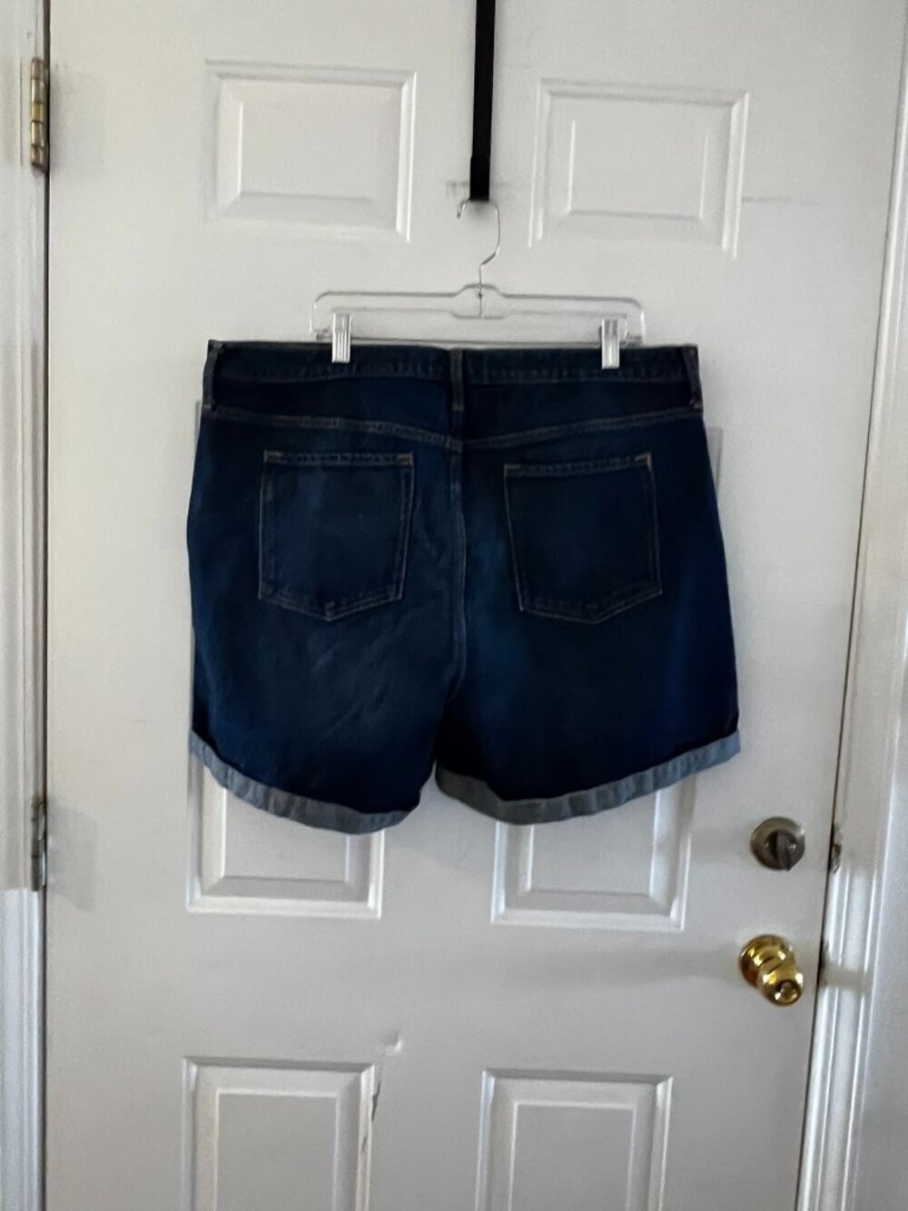 Banana Republic Premium Clean Rinse Roll Cuff High-Rise Jean Shorts Sz 35 - Picture 8 of 12